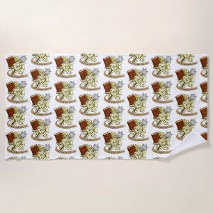 Serviette De Plage Conception de dés de classe