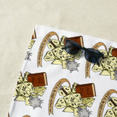 Serviette De Plage Conception de dés de classe (En situation)