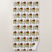 Serviette De Plage Conception de dés de classe (Devant)