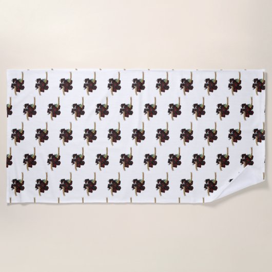 Serviette De Plage Conception de dés non fiables (Devant)