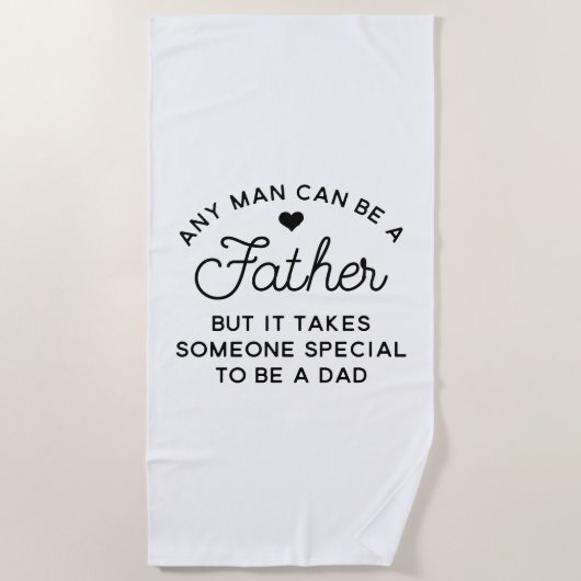 Serviette De Plage Conception de devis papa spécial (Devant)