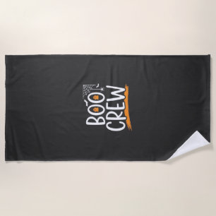 Serviette De Plage Conception de fantôme Halloween Boo Crew_1