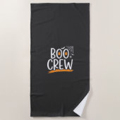 Serviette De Plage Conception de fantôme Halloween Boo Crew_1 (Devant)