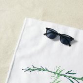 Serviette De Plage Conception de fleurs en croissance (En situation)