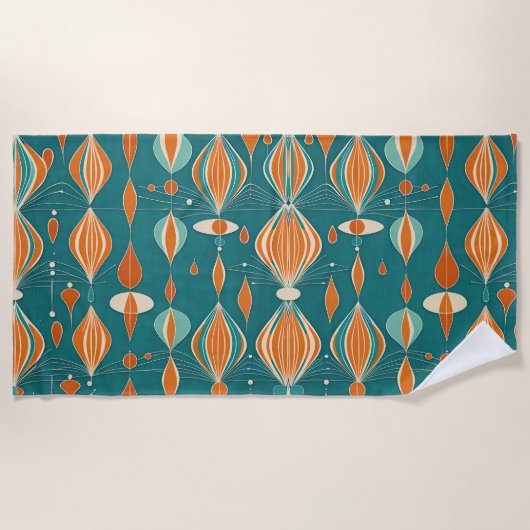 Serviette De Plage Conception de gouttes atomiques minimales (Devant)