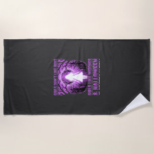 Serviette De Plage Conception de Halloween pour filles comme des sorc