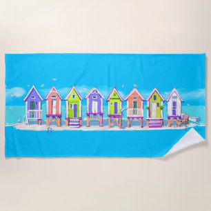 Serviette De Plage Conception de huttes de plage
