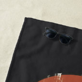 Serviette De Plage Conception de la foi rétro-enracinée (En situation)