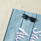 Serviette De Plage Conception de la plage de Driftwood Beach Towne Ya (En situation)