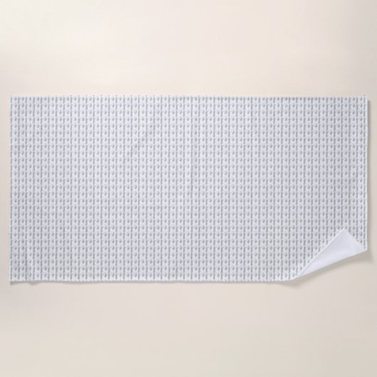 Serviette De Plage conception de langage Quatorze (Devant)