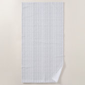 Serviette De Plage conception de langage Quatorze (Devant)