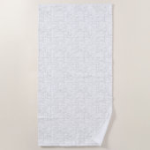 Serviette De Plage conception de langage Trente Quatre (Devant)