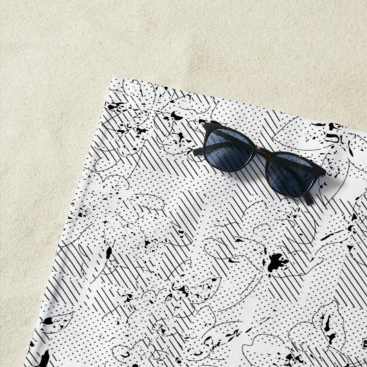 Serviette De Plage conception de langage Un Cent Un (En situation)