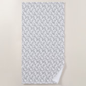 Serviette De Plage conception de langage Vingt (Devant)
