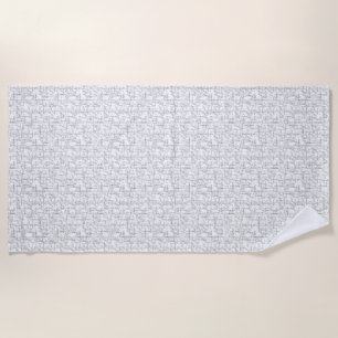 Serviette De Plage conception de langage Vingt Trois