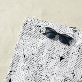 Serviette De Plage Conception de langue Un cent un (En situation)