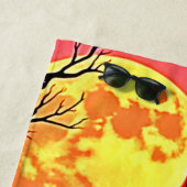 Serviette De Plage Conception de l'appel de éffrayant Moon Death (En situation)