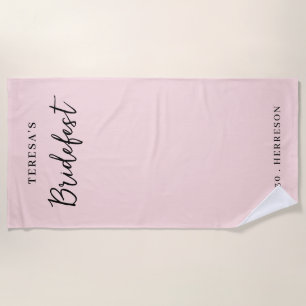 Serviette De Plage Conception de l'enterrement de vie de jeune fille