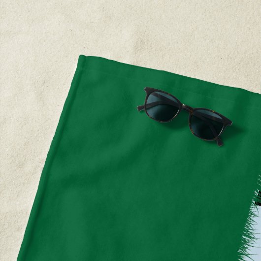 Serviette De Plage Conception de monogramme de golf sur mesure (En situation)