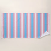 Serviette De Plage Conception de motif de drapeau de fierté transgenr (Devant)
