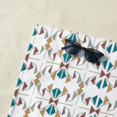 Serviette De Plage Conception de motif de triangle oblique du sud-oue (En situation)