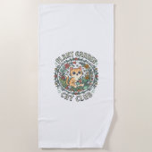 Serviette De Plage Conception de plante de jardin de chat drôle - Pla (Devant)