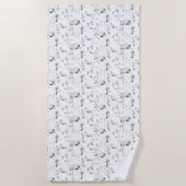 Serviette De Plage conception de point Quarante et un (Devant)