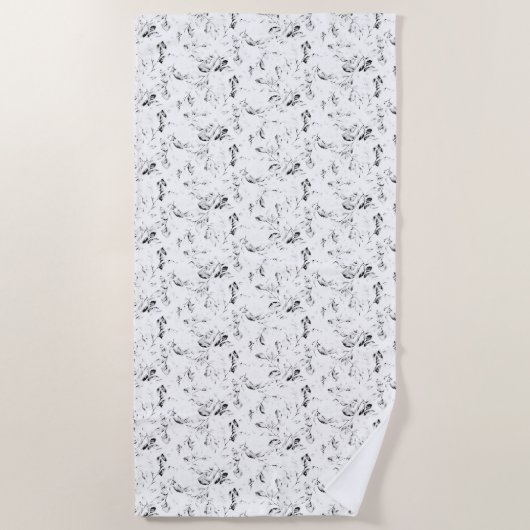 Serviette De Plage conception de point Quarante et un (Devant)