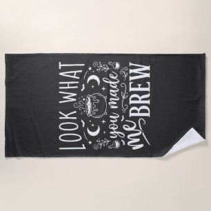 Serviette De Plage Conception de potion drôle de sorcière d'Halloween