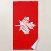 Serviette De Plage Conception de style Canada Établie en 1867 150 Ans (Devant)