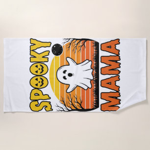 Serviette De Plage Conception de T-shirt Halloween Fantôme Vintage Sp
