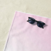 Serviette De Plage Conception de tennis rose (En situation)