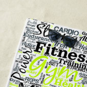 Serviette De Plage Conception de typographie Motivation Fitness (En situation)