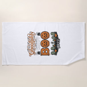 Serviette De Plage Conception de vecteur effrayant mignon de petit Bo