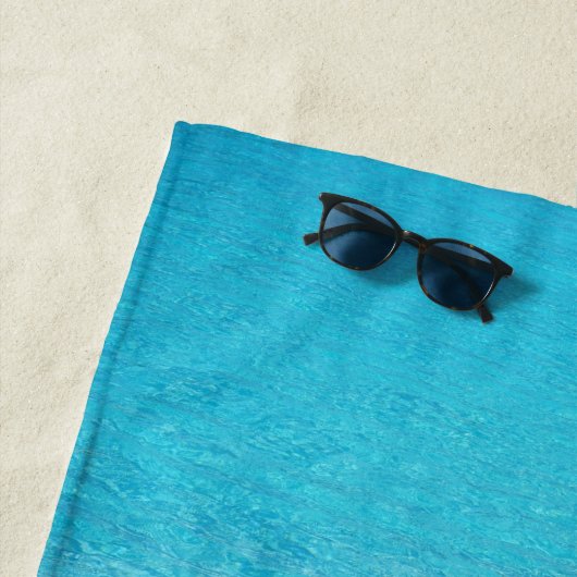 Serviette De Plage Conception d'eau / Océan Bleu (En situation)