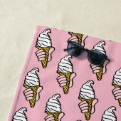 Serviette De Plage Conception des cônes de crème glacée (En situation)