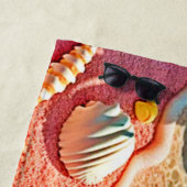 Serviette De Plage Conception des coquilles de plage baisées au solei (En situation)