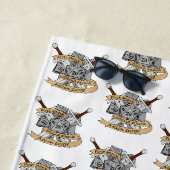 Serviette De Plage Conception des dés de combat (En situation)