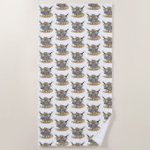 Serviette De Plage Conception des dés de combat (Devant)