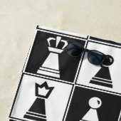 Serviette De Plage Conception des pièces d'échecs (En situation)