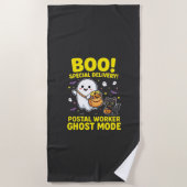 Serviette De Plage Conception d'Halloween pour les travailleurs posta (Devant)