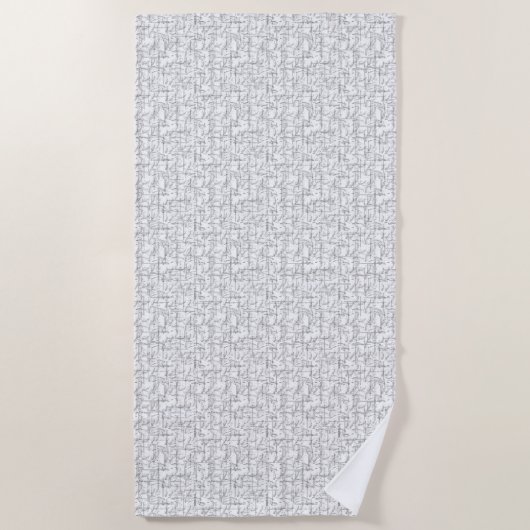 Serviette De Plage Conception du langage Vingt-Trois (Devant)