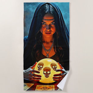 Serviette De Plage Conception d'un voyant Mystic Psychic Fortune