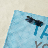 Serviette De Plage Conception faite sur commande de bain de (En situation)