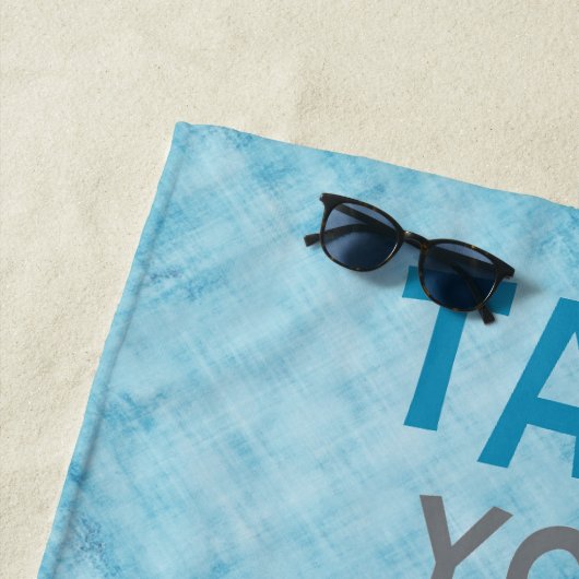 Serviette De Plage Conception faite sur commande de bain de (En situation)