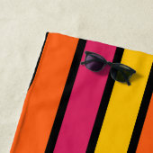 Serviette De Plage Conception géométrique de style rétro années 70 Mo (En situation)