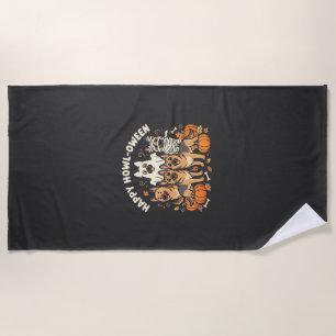 Serviette De Plage Conception Howl-Oween Halloween Fantôme Berger All