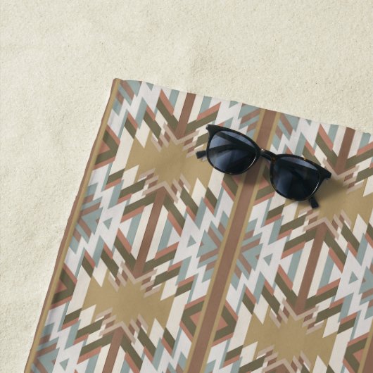 Serviette De Plage Conception inspirée des couleurs du désert du sud- (En situation)