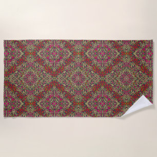 Serviette De Plage Conception Motif De Tapis Oriental, Traditionnelle
