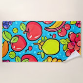 Serviette De Plage Conception Motif fruitée (Devant)